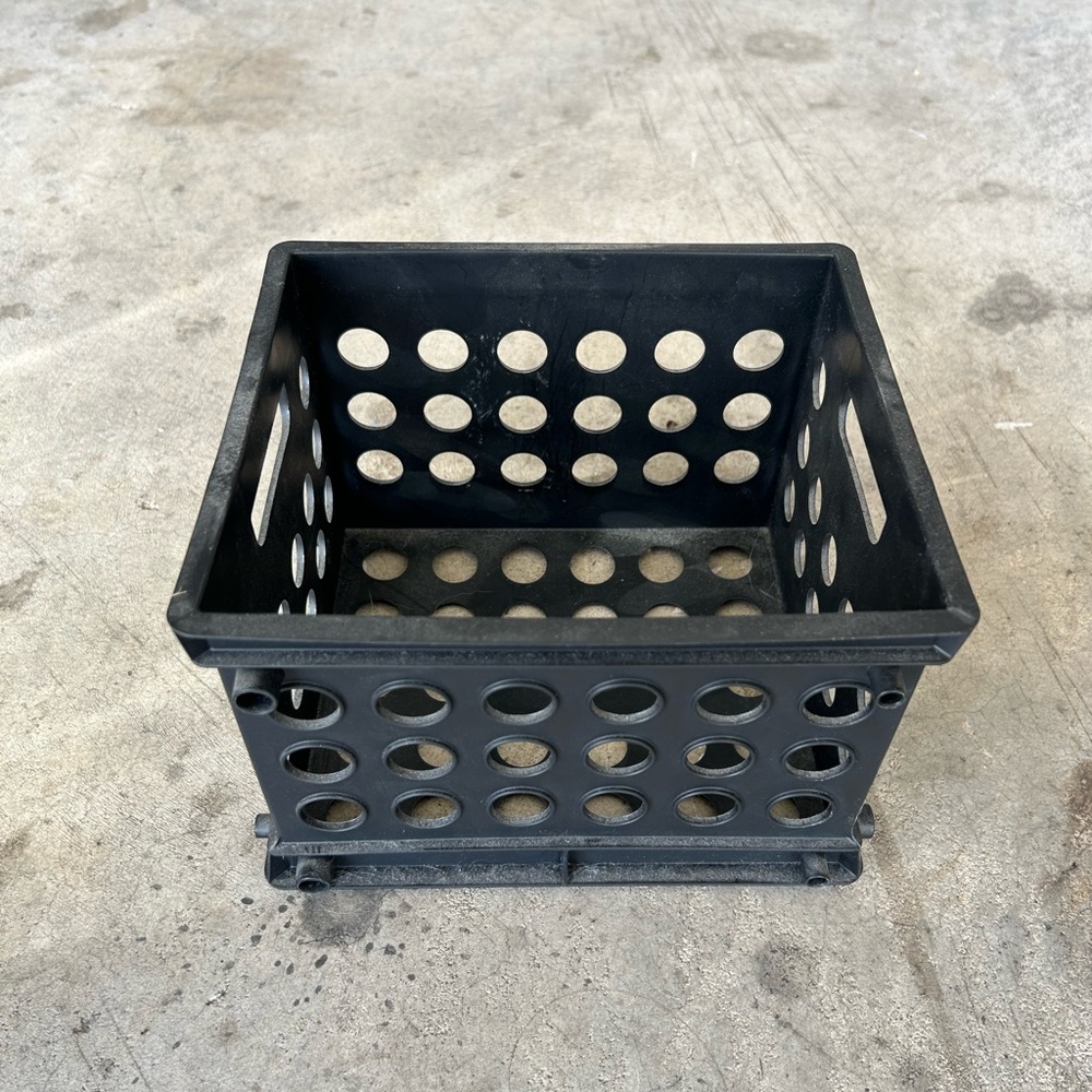 Small Black Storage Crate